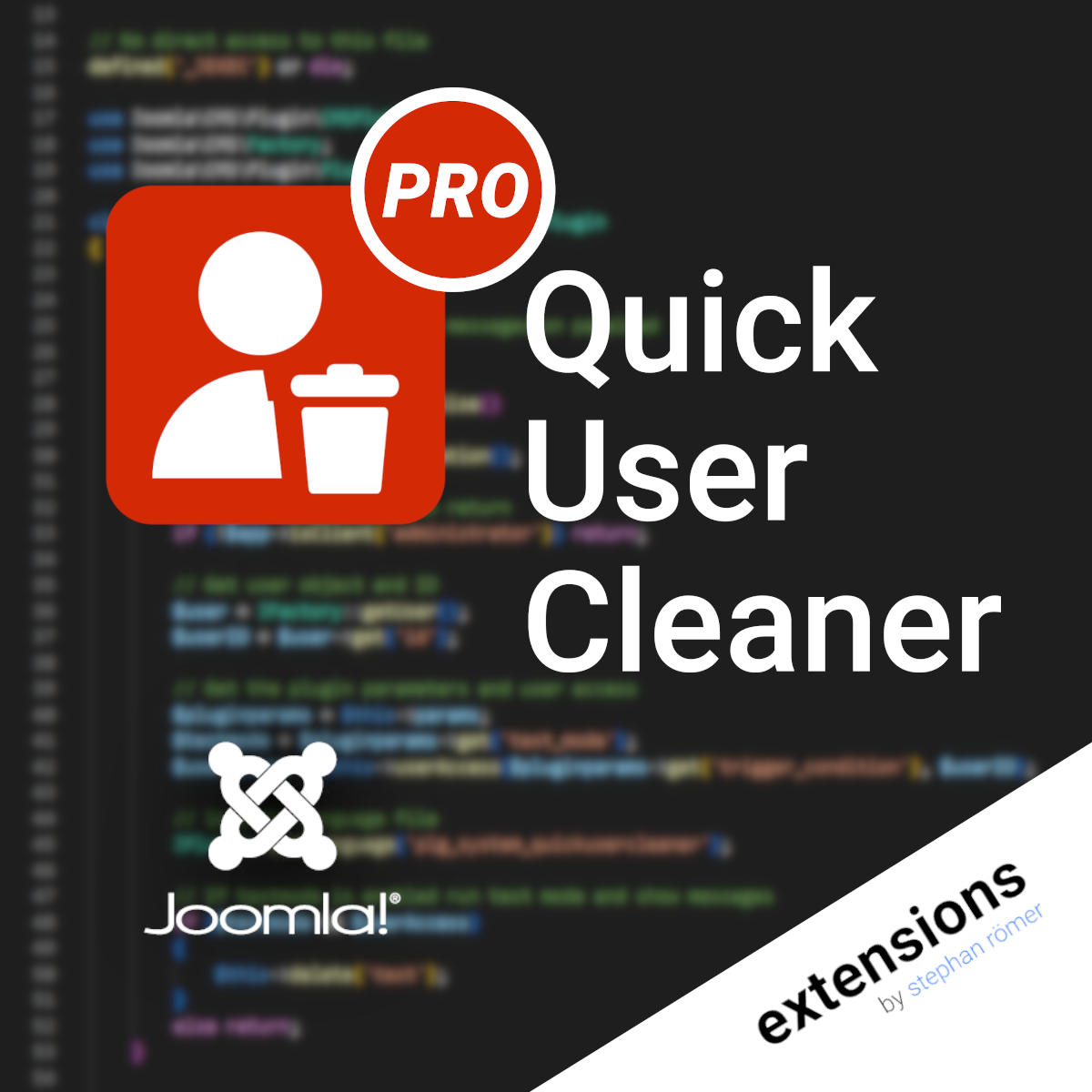 Clean Users Quick User Cleaner für Joomla - Spam-Accounts löschen
