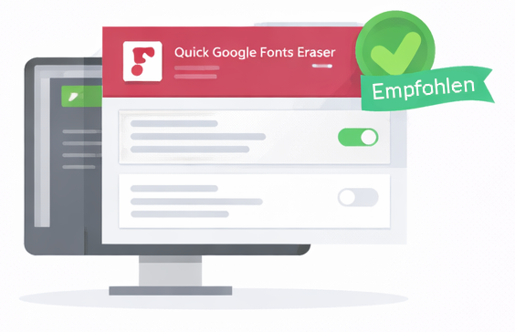 Quick Google Fonts Eraser Plugin für Joomla
