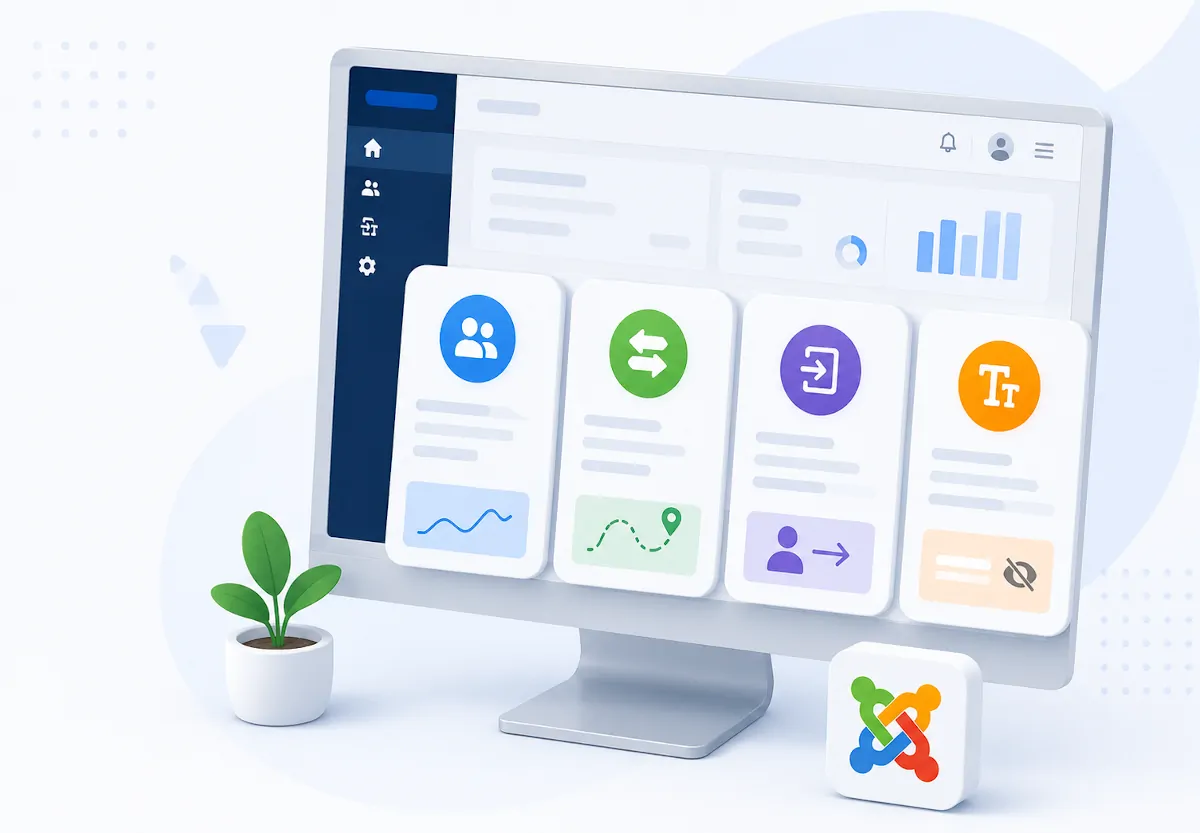 Professionelle Joomla-Erweiterungen für Verwaltung, Automatisierung und Datenschutz